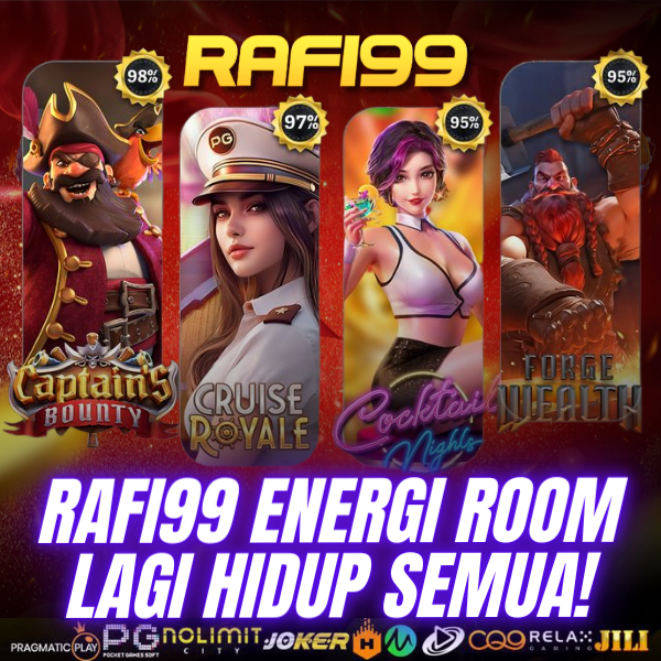 RAFI99: Tempat Main Slot Gacor Paling Juara! Bet Murah 400 Rupiah Bisa Langsung Raih Jackpot Sensasional Berkali-Kali! image 1
