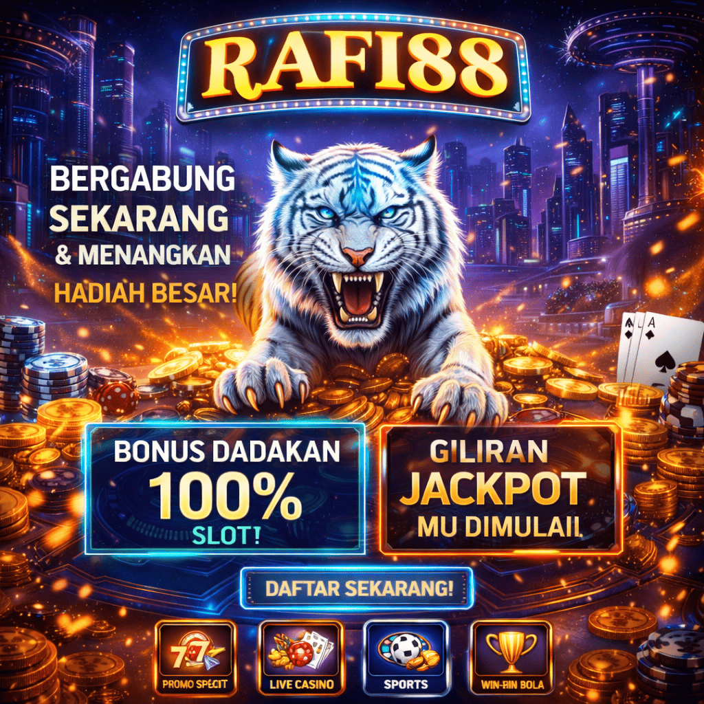 RAFI88 Situs Judi Slot Online Terbaik – Jackpot Tinggi, Aman dan Resmi untuk Semua Pemain